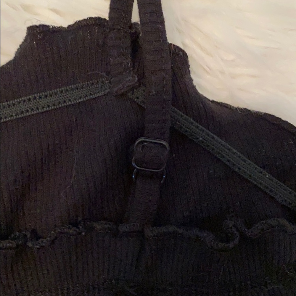 Ribbed cotton crop top - Picture 4 of 4